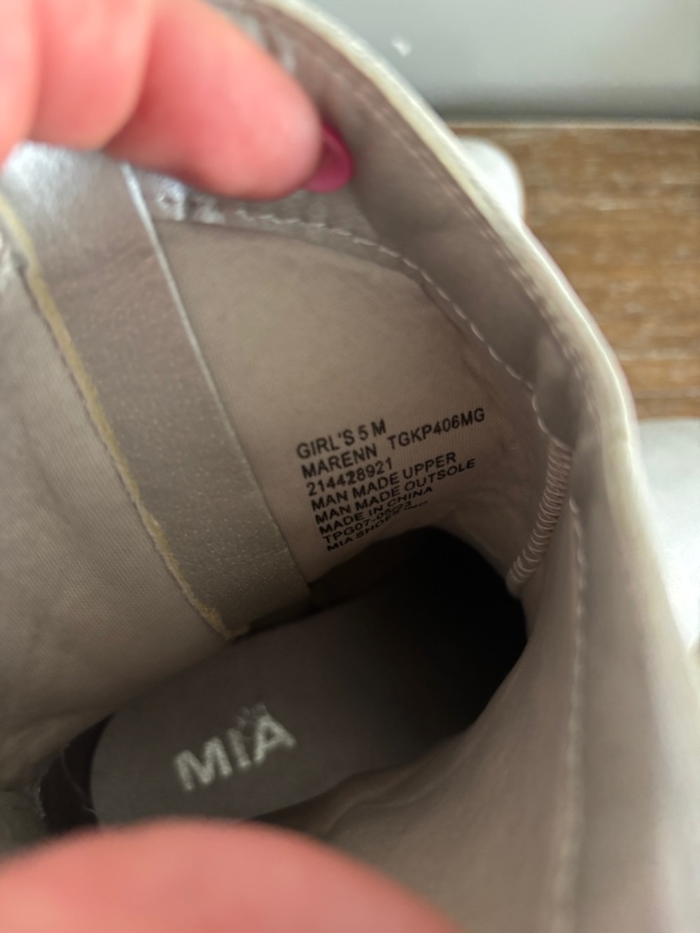 MIA Metallic Silver Western Ankle Boots girls size 5 - Picture 6 of 6